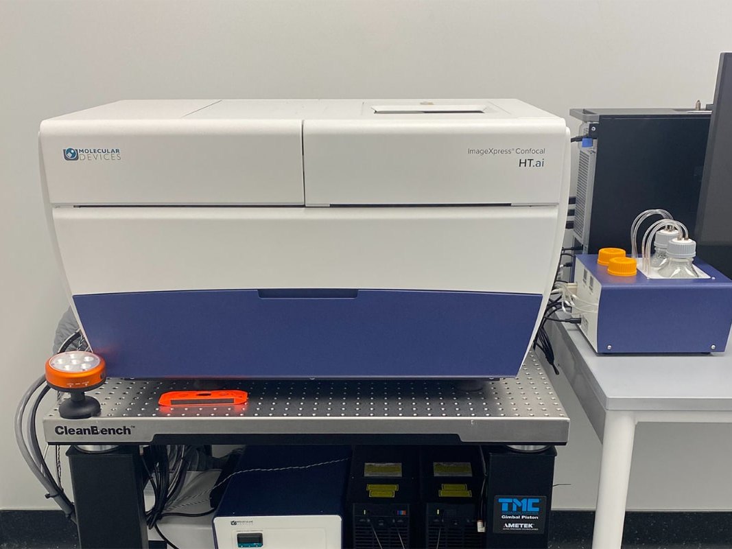 The ImageXpress high-content imager, for live and fixed samples in multiwell plates.