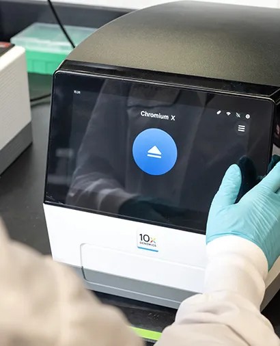 A 10x Genomics Chromium X, for single-cell assays
