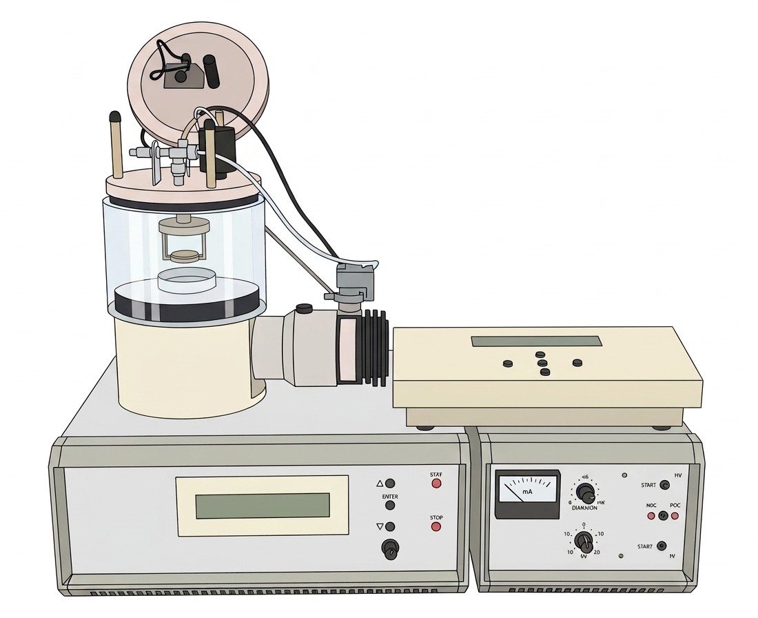 Gold sputtering for SEM