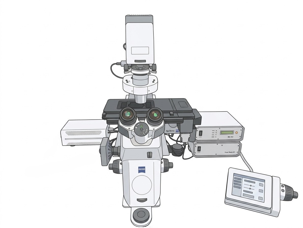Fluorescence microscope (Zeiss AxioObserver)